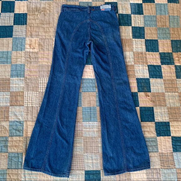 Vintage 1970’s Levi’s Saddle Back Flare Jeans - Picture 5 of 8